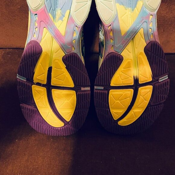 ASICS GEL NOOSA TRI 10 Womens MEDIUM Blue Purple Lime 7.5 39 EUR - Picture 6 of 11